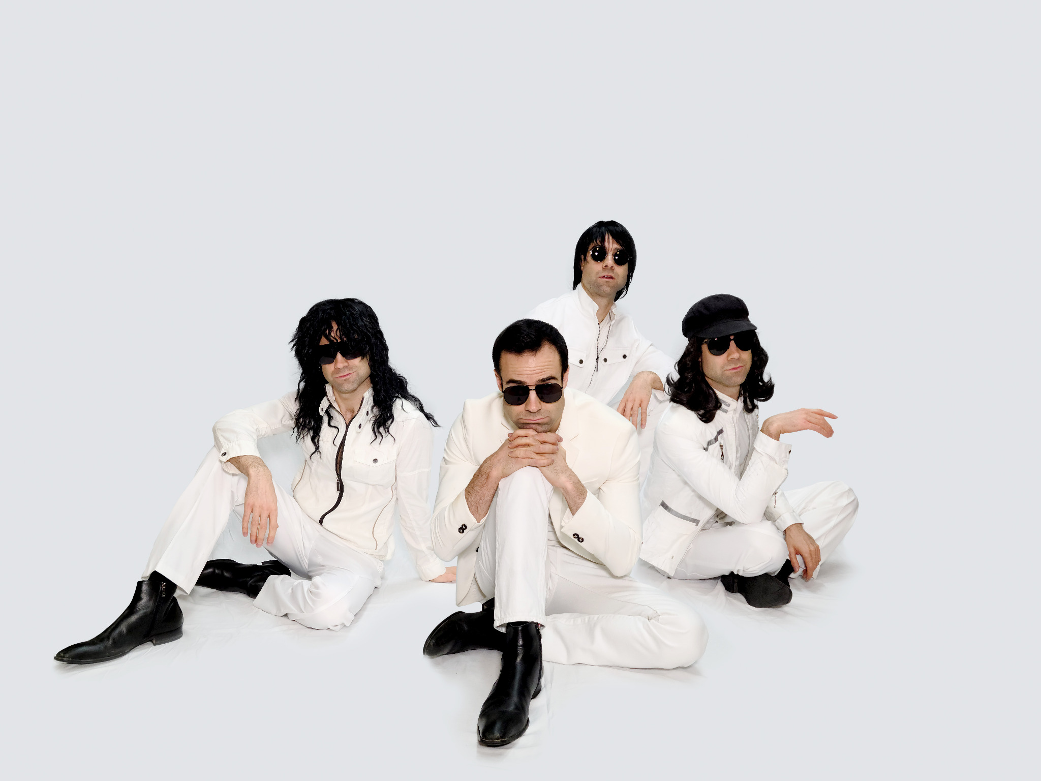 Professional Help seated band portrait