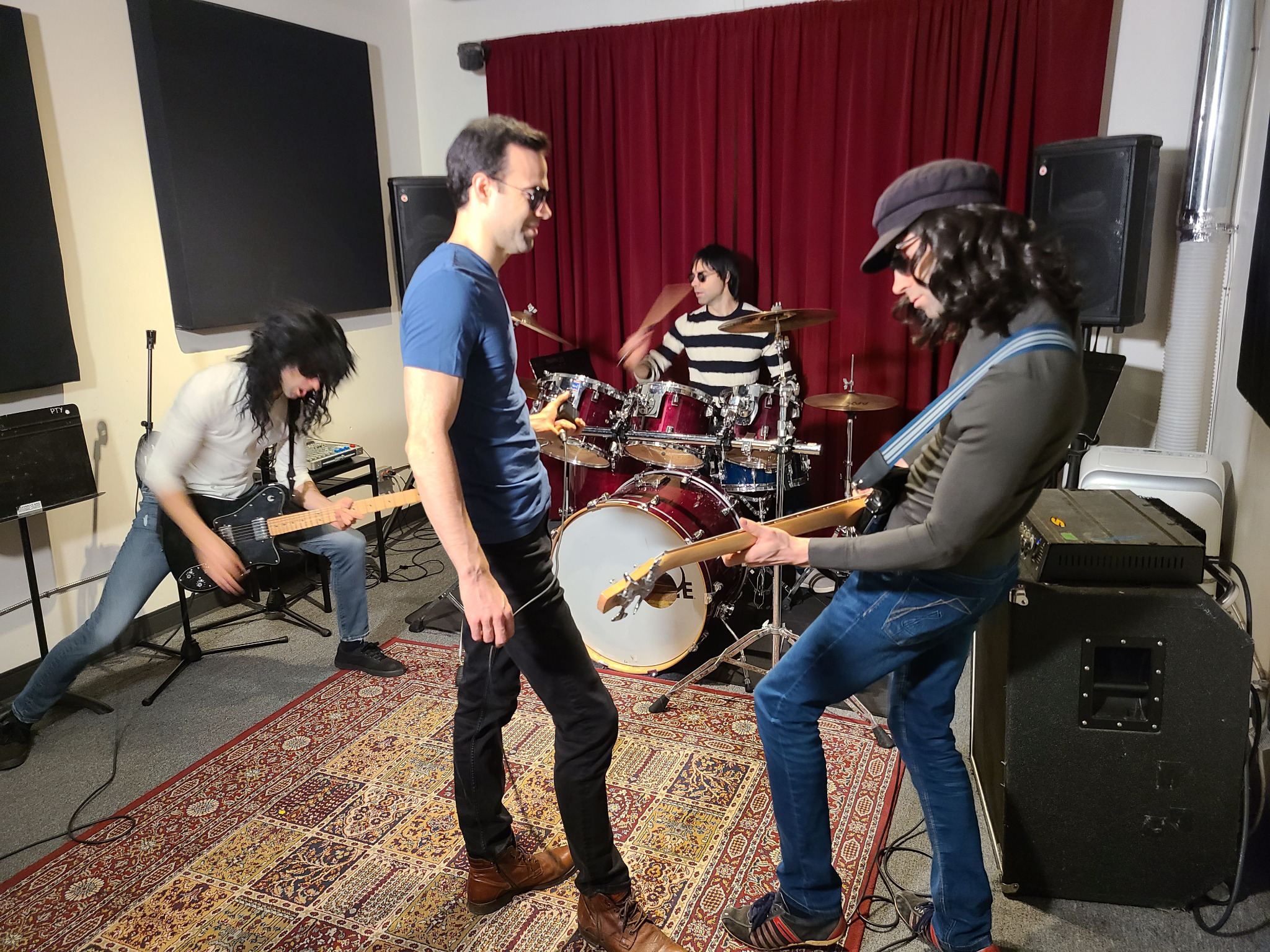 Professional Help rehearsing